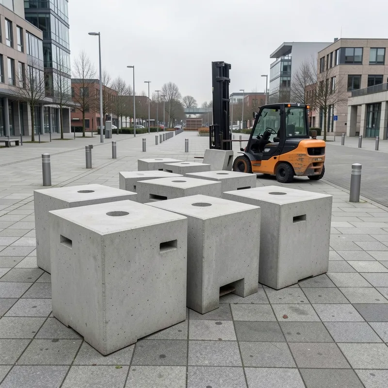 Bloc béton anti-intrusion : types, poids et usages